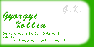 gyorgyi kollin business card